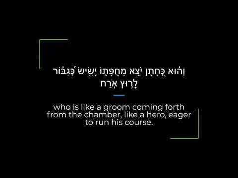 Psalm 19 Zabur/Tehillim Sephardi Hebrew Canting/Recitation with English