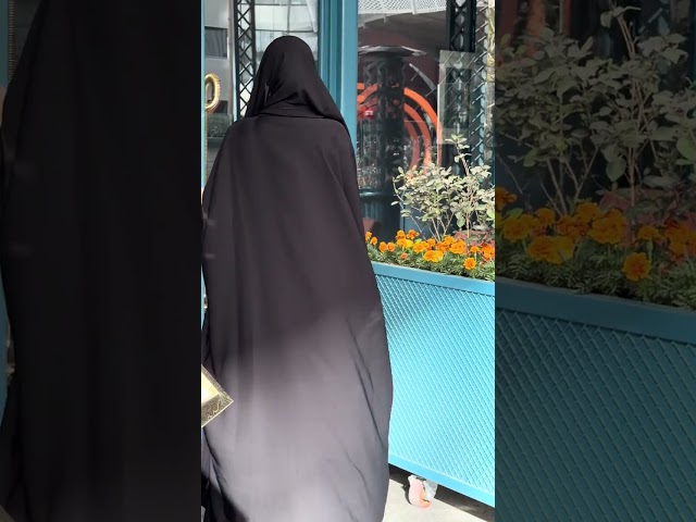 عباية قماش إنترنيت اكمام مطرز