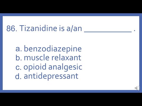 Top 200 Drugs Practice Test Question - tizanidine is a/an: