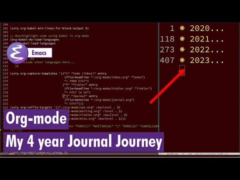 Org-mode - My 4 years journal experience