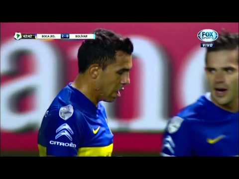 Gol de Tevez (2-0) / Boca Juniors 3-1 Bolivar - Fase de Grupos Copa Libertadores 2016