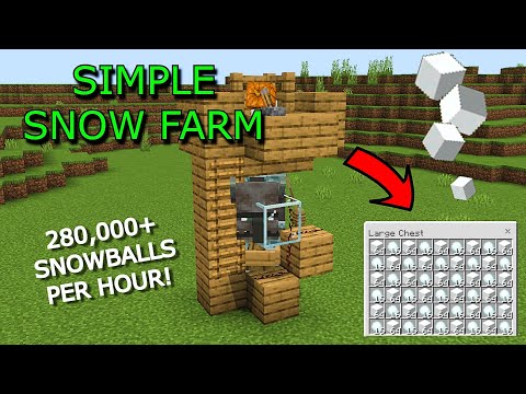 EASY 1.19 SIMPLE OVERPOWERED SNOW FARM TUTORIAL in Minecraft Bedrock (PC/MCPE/Xbox/PS4/Switch)