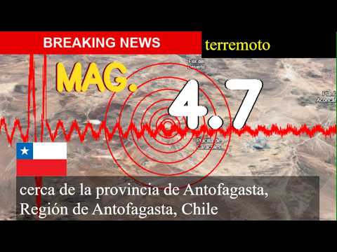 😱🚨 Terremoto cerca de la provincia de Antofagasta, Región de Antofagasta, Chile actualizaciones en v