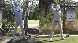 CHARLES HOWELL III - DRIVER SWING SYNCED FULL & SLOW MOTION TIBURON GOLF COURSE 1080p HD