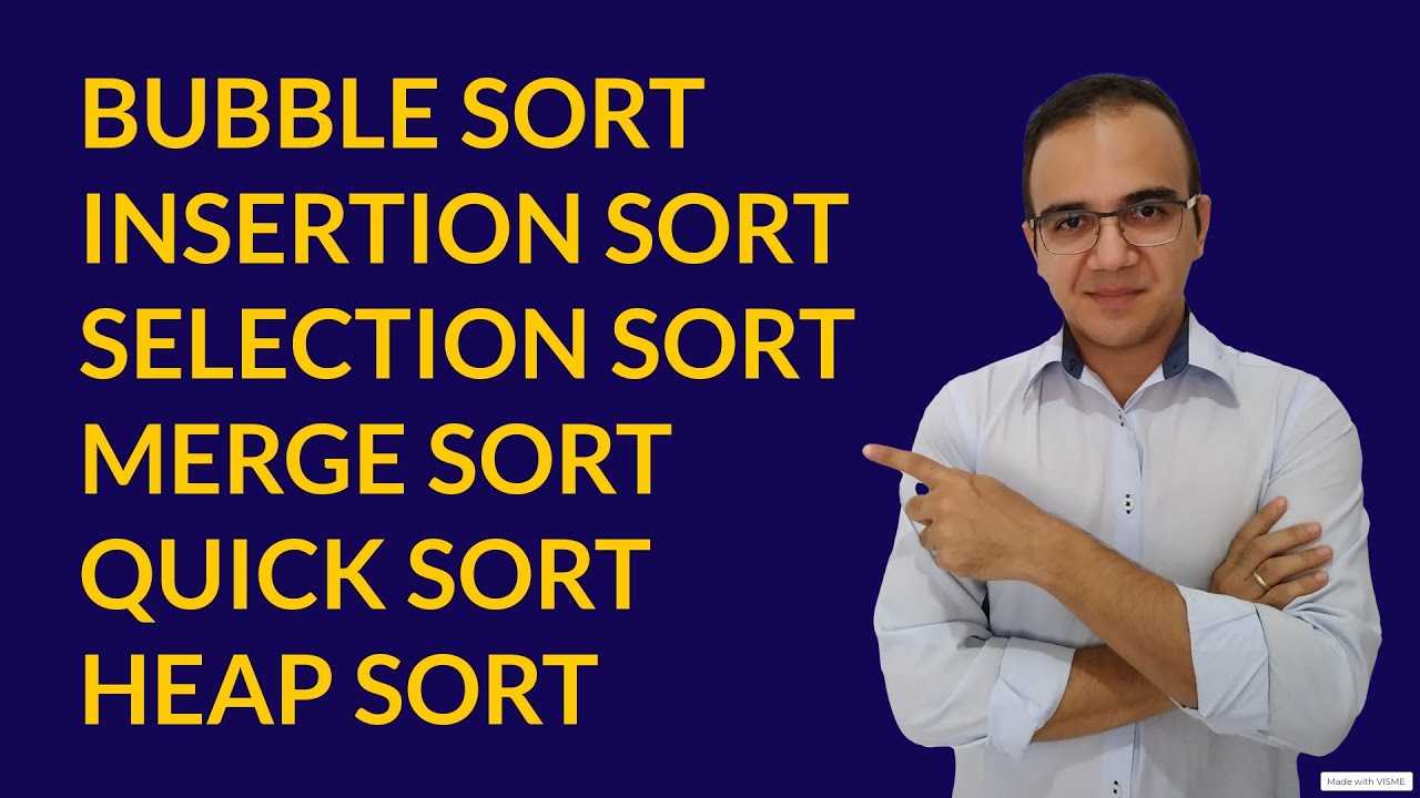 ALGORITMOS DE ORDENAÇÃO - Concurso Banco do Brasil - Agente de Tecnologia