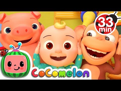 Head Shoulders Knees and Toes | +More Nursery Rhymes & Kids Songs - Cocomelon (ABCkidTV)