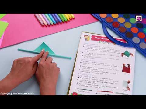Part of a video titled How to Make Paper Sticks | Little Hands Craft Book 4 | Periwinkle