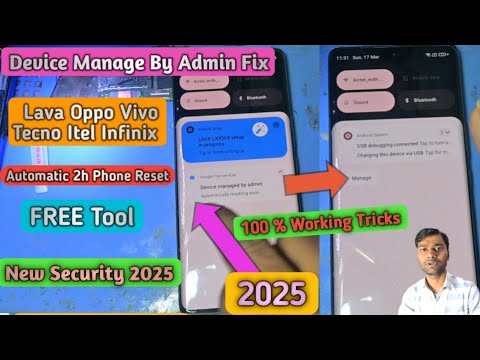 Device Managed by Admin Resetting Solved | All Vivo Oppo Lava Itel Tecno Infinix It Admin Bypass