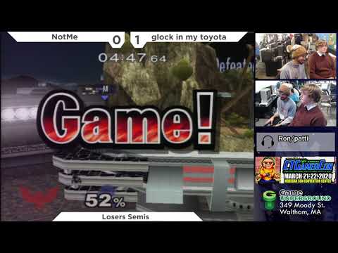 N.E. Melee Arcadian 7 - NotMe (C. Falcon) vs. glock in my toyota (Mr. Game & Watch) - SSBM LSF