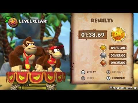 Donkey Kong Country: Tropical Freeze 4-B Shoal Atoll Time Attack (Shiny Gold | 01:38:69)