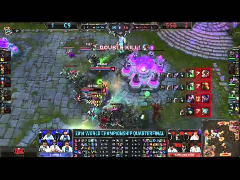 [Worlds 2014] C9 vs SSB - Extremely Close Ending