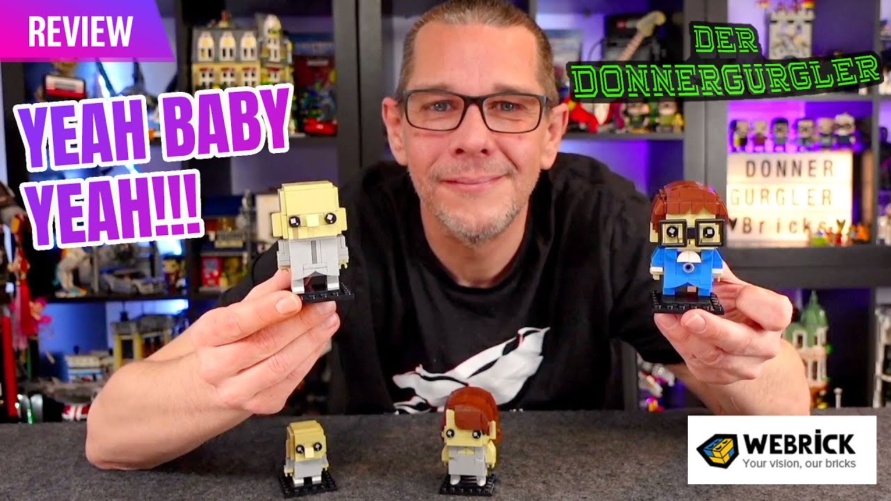 Yeah Baby Yeah - DrBrickheadz Austin Powers Brickheadz mit Klemmbausteinen von Webrick
