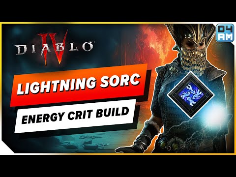 Diablo 4 Insane Lightning Sorcerer Build - High Crit Damage & Great Survivability