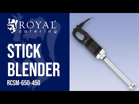 video - Stick Blender - 650 W - Royal Catering - 450 mm - 8,000 - 18,000 rpm