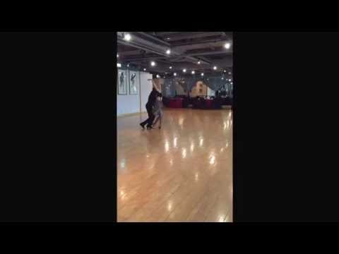 Igor Boev - Elena Nesterova Practice before BLackpool Dance Festival 2015 Samba