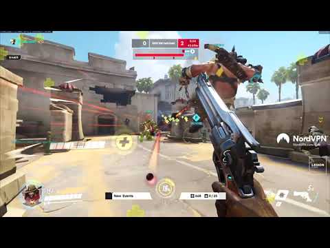 GALE SHOWING HIS MCCREE SKILL - 43 ELIMS! [ OVERWATCH SEASON 25 TOP 500 ]