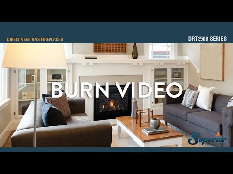 ****  WHILE SUPPLIES LAST  ****Superior DRT3500 Series 45" Direct Vent Traditional Fireplace with Electric Ignition and Charred Oak Log Set, Natural Gas (DRT3545DEN-C) (F3907)