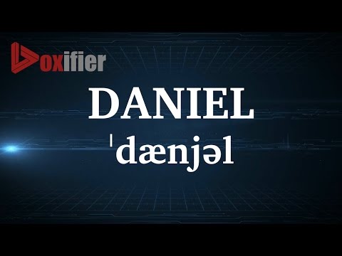 English Pronunciation of Daniel - Voxifier.com