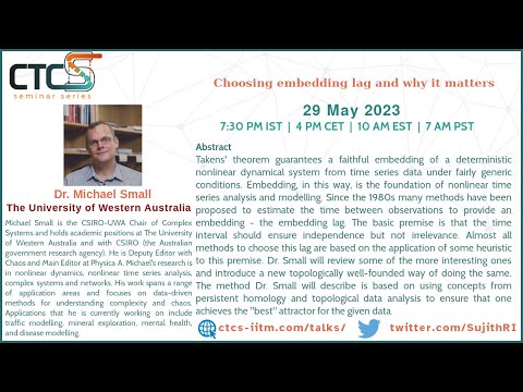 Critical Transitions in Complex Systems -Talk by Dr. Michael Small