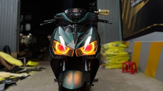 Winner X v2 Độ 2 Bi Led T-Rex 2.0 150w Sáng Khủng Khiếp Test Cuối Clip tại T23Shop Cần Thơ