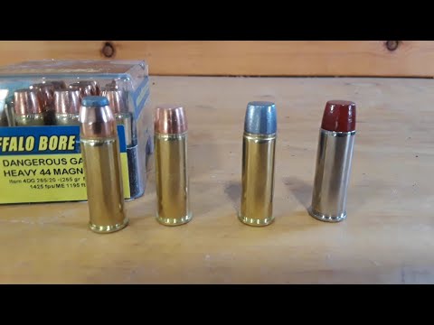 44 Magnum Bear Loads Penetration Test - Buffalo Bore & Underwood vs 2x10 Lumber