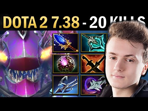 Slark Gameplay Miracle with 20 Kills and Octarine - Dota 2 7.38