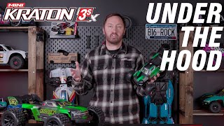 Arrma Mini Kraton 3S DSC BLX 1:16 4WD RTR tyrkysová/růžová