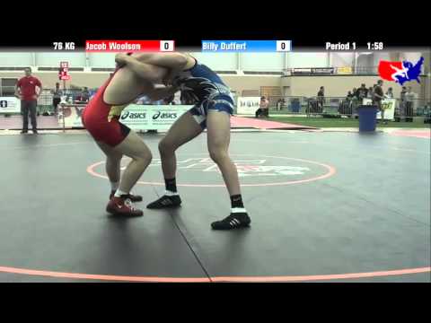 Jacob Woolson vs. Billy Duffert at 2013 ASICS FILA Cadet Nationals - GR
