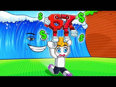 我課金花了一堆R幣！在逃離海嘯後獲得神級腦腐怪物！【Roblox 機械方塊】
