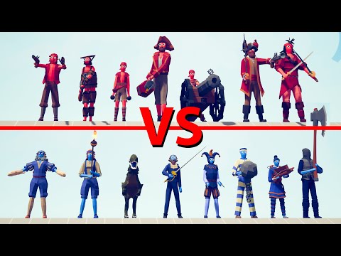 PIRATE Team vs SECRET Team - Totally Accurate Battle Simulator TABS