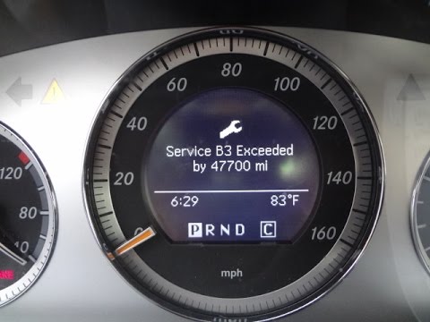 How to Turn off 'SERVICE EXCEEDED' Message Mercedes C300