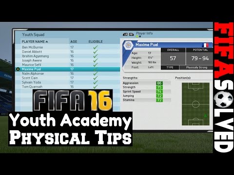 FIFA 16 Youth Academy Tips - Growing Physical Stats