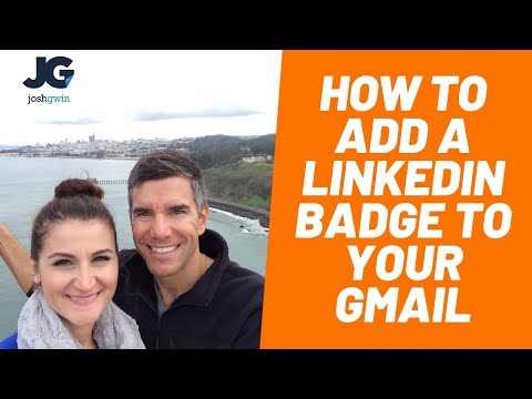 How to Add a LinkedIn Badge to Your Email Signature - YouTube