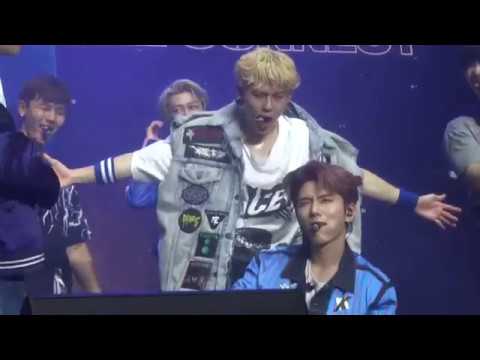 180620 MONSTA X - JOOHEON & KIHYUN FUNNY MOMENT @ AMSTERDAM (AFAS Live)