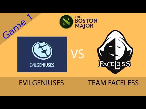 Evil Geniuses vs Team Faceless #1 The Boston Major 2016 |The Tournament GameS (03-Dec-2016)