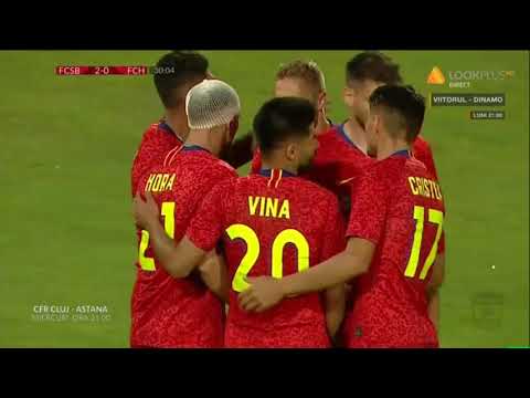 Hora inscrie din pasa lui Coman ('30) 2-0I FCSB - Hermannstadt