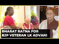 LK Advani conferred Bharat Ratna by President Murmu at Delhi home, PM present