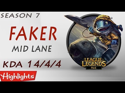 SKT T1 Faker | Fizz vs Katarina | # Highlight | KR LOL challenger  페이커 피즈