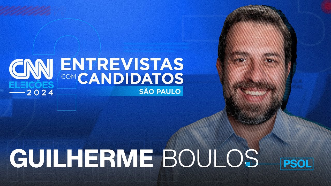 Guilherme Boulos (PSOL) | CNN Eleições: entrevistas com candidatos - São Paulo