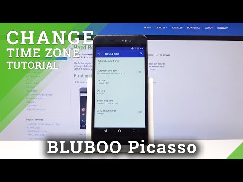 How to Set Up Time Settings in BLUBOO Picasso – Change Date & Time