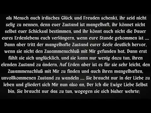 BEDEUTSAMKEIT DER LIEBEGEBOTE UND ERFÜLLUNG ....