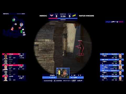 s1mple 4k vs Heroic @ BLAST Premier