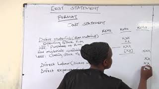 COST STATEMENT FORMAT