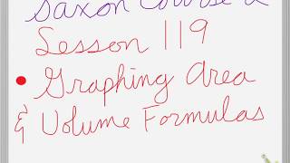 Saxon Course 2 Lesson 119