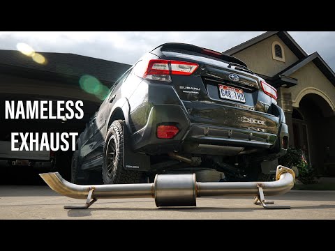 BEST SOUNDING Subaru CROSSTREK! Nameless exhaust INSTALL