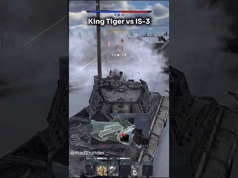 KING TIGER VS IS-3 🐯👑 #warthunder #tanks #german #soviet #kingtiger #games #military #worldoftanks