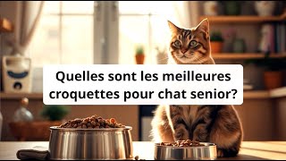 Quelles sont les meilleures croquettes pour chat senior?