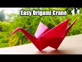How To Make Paper Crane Tutorial Beautiful Origami Paper Crane कागज से हंस कै�
