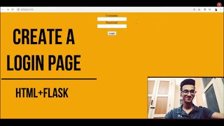 Create Login Page With HTML And Flask|