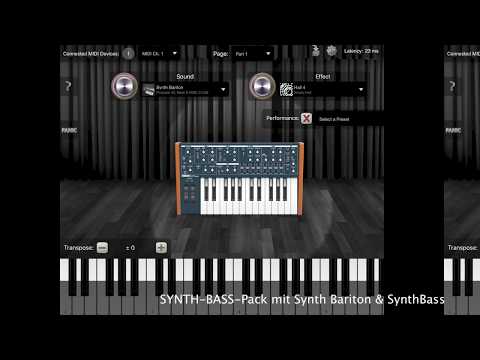 Sound-Demo der HDS iSound-inApp "SynthBass Pack"